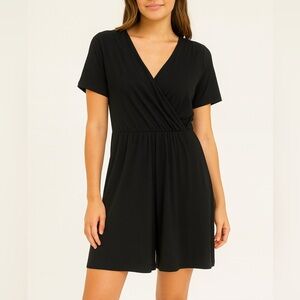 Fensace Black Short Sleeve Wrap Dress Women’s Size XL NWT